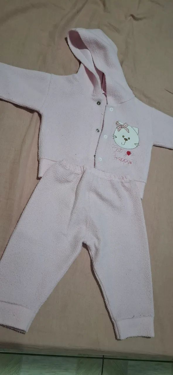 4 Conjunto moletom bebe P,M  - Foto 3