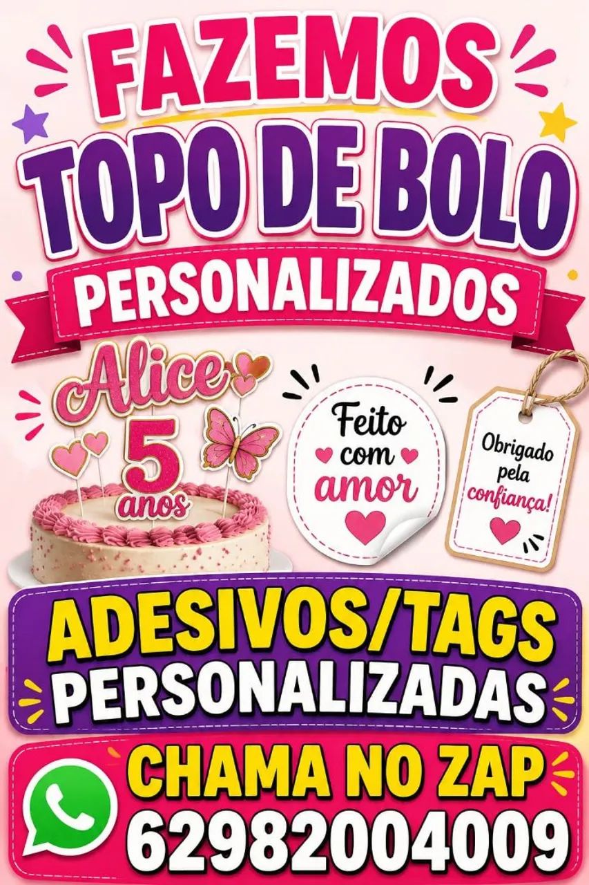 Top de bolo e topo pra doces e cupcake  - Foto 2