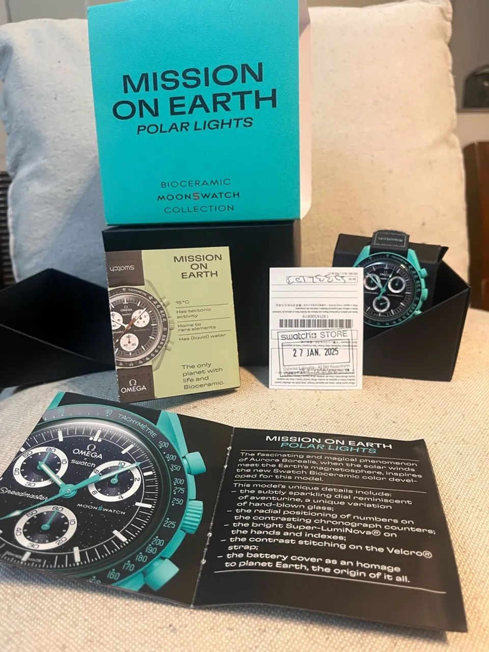 Relógio Omega x Swatch Polar 