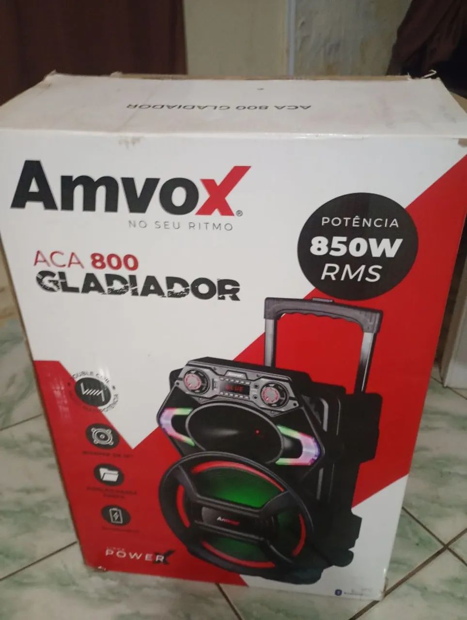Vendo caixa de som das grandes bluetooth  - Foto 5