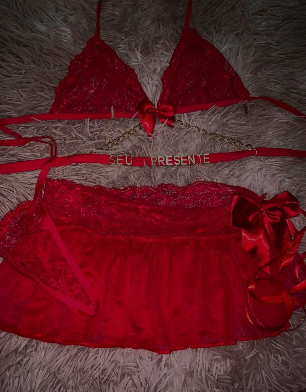 ? CONJUNTO DE LINGERIE BRANCO EM RENDA ? ATELIÊ DA LUA ?