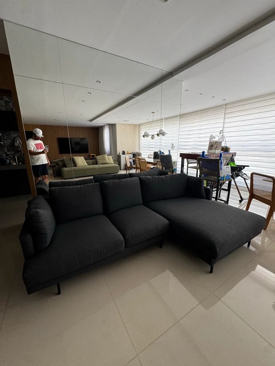 SOFÁ 3 lugares com chaise - Foto 2