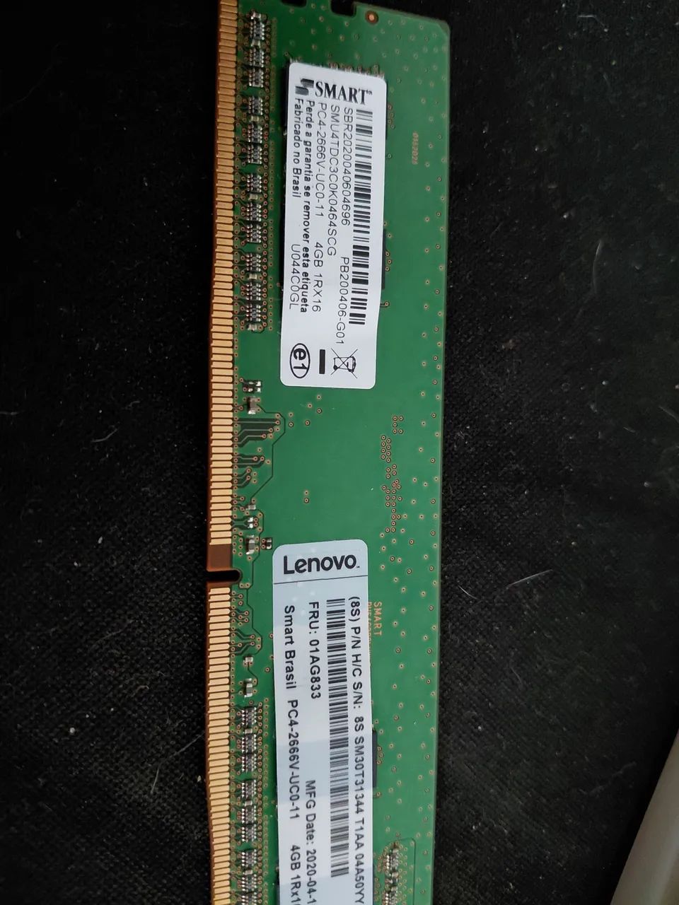 Memória ram 4 gb ddr4 