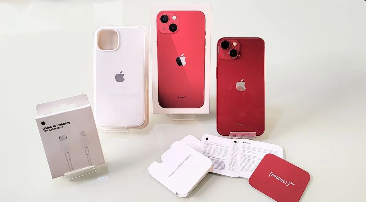 iPhone 13 Série Red Original Completo com Caixa.