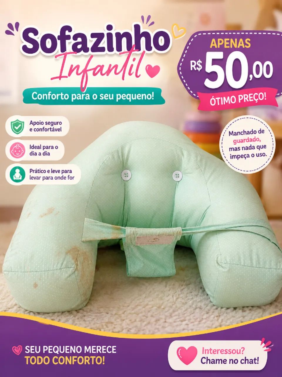 Sofazinho infantil 