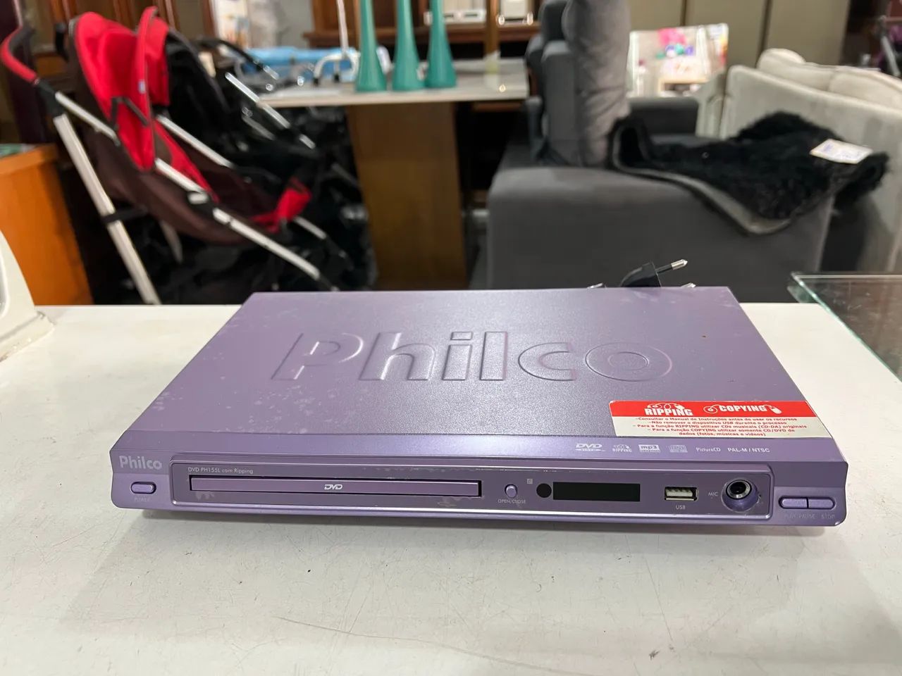 DVD Player Philco PH155L Roxo - Foto 2