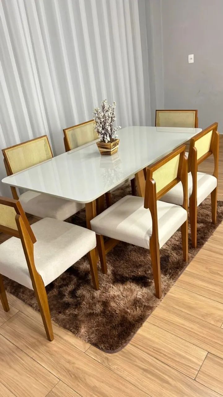 Mesa de jantar 4 cadeiras - Foto 2