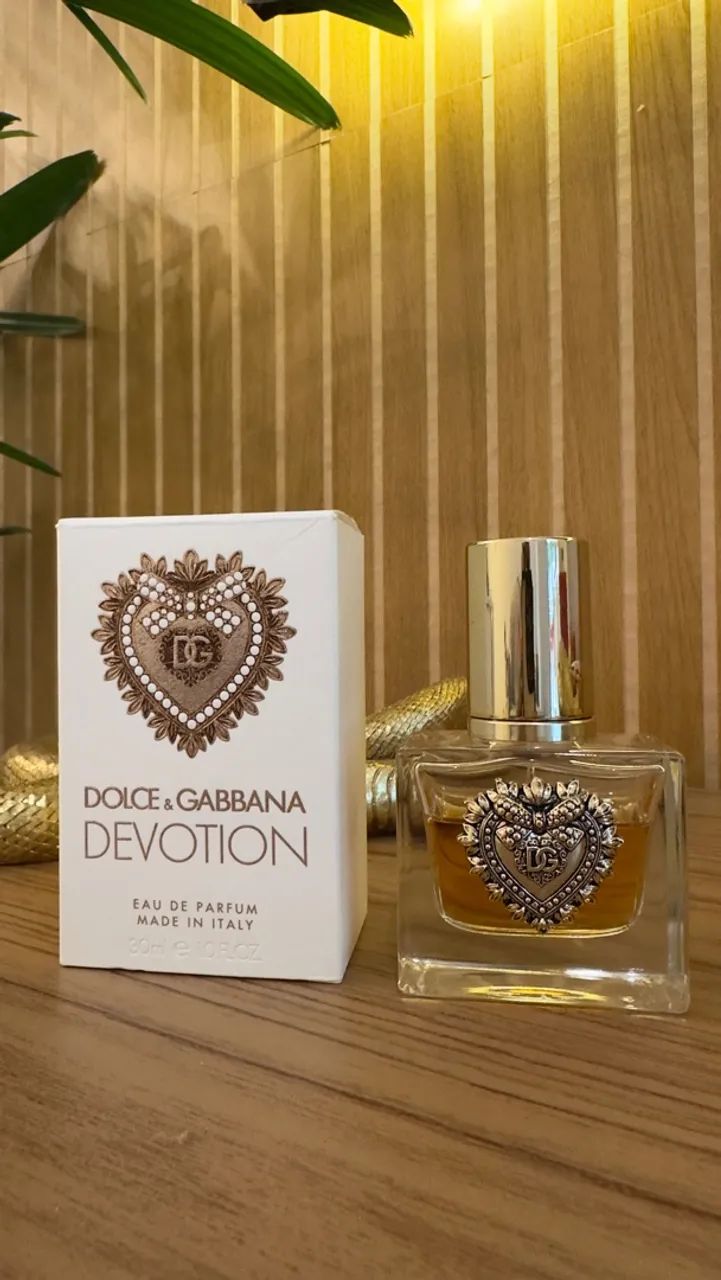 Perfume Devotion Dolce & Gabbana Eau De Parfum 30 mL ~70% cheio