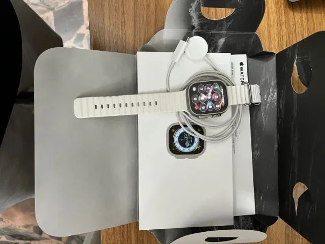 Apple watch ultra Series 1 titanium 49mm - GPS + CELULAR usado em perfeito estado na caixa - Foto 4