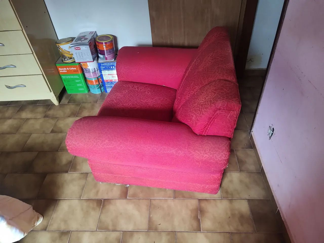 Sofá de um lugar.