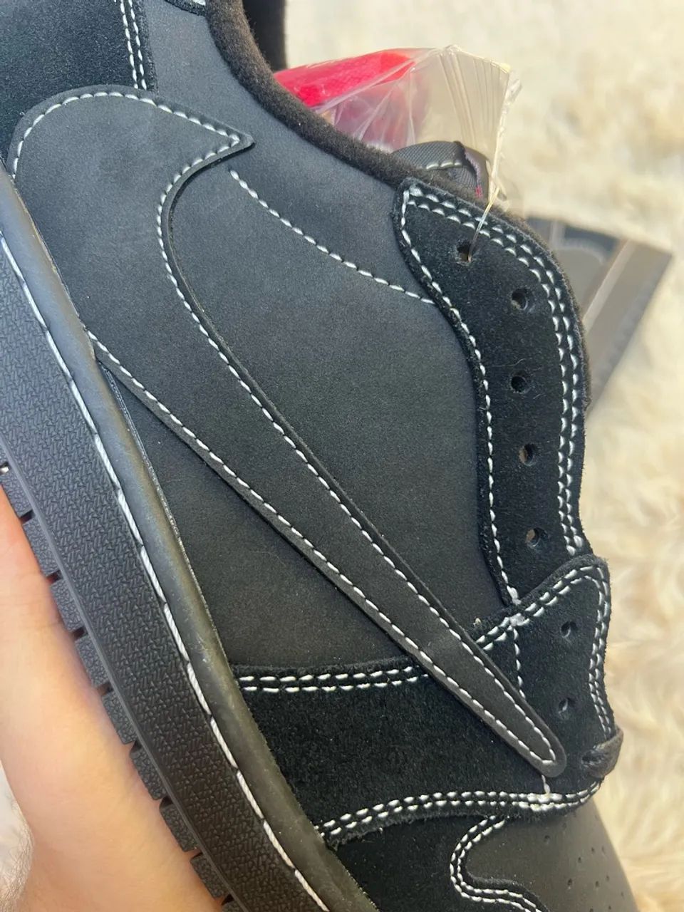 Air Jordan 1 Low Travis Scott Black Phantom 43br - Foto 2