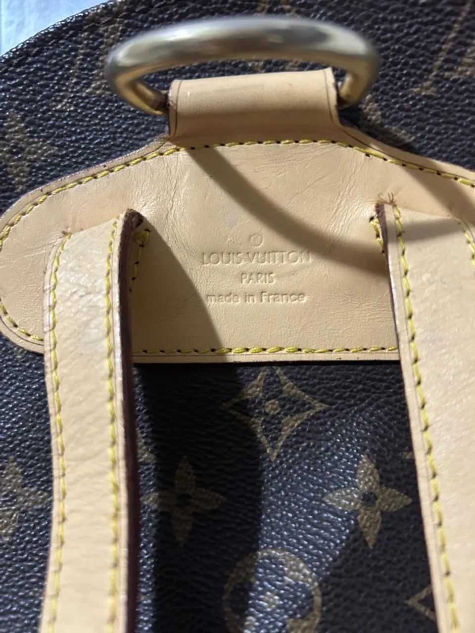 Mochila Louis Vuitton Monogram - couro natural - vintage - Foto 3