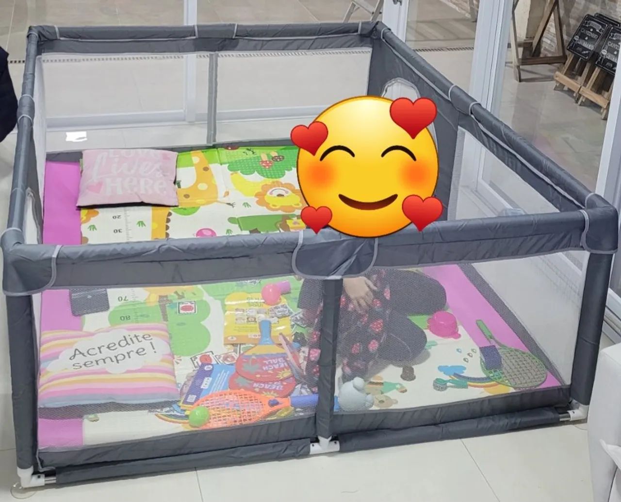 Cercadinho MSP Kids Cinza