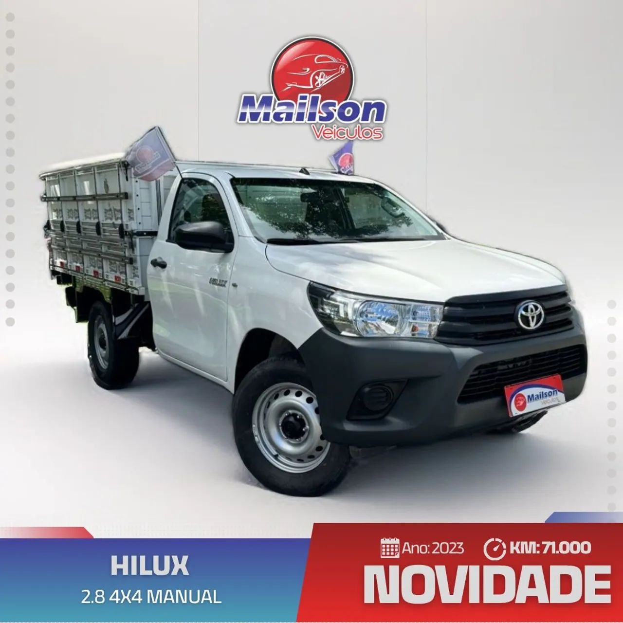 Toyota Hilux CS 4X4 2.8 TDI Diesel Mec. 2023
