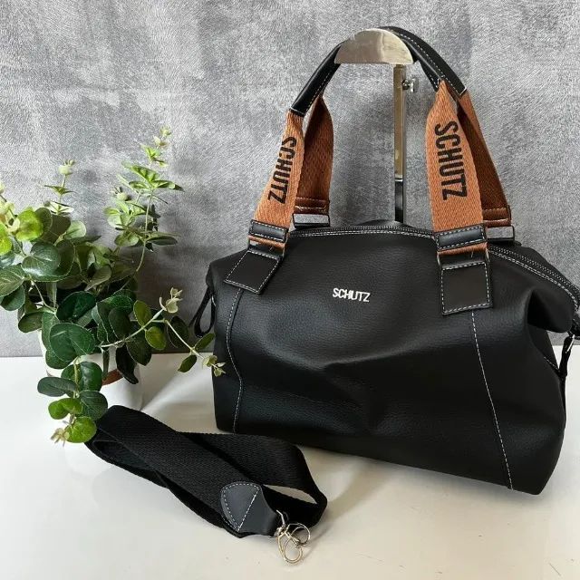 Bolsa Schutz Expansível Grande de Couro 2 em 1 Premium