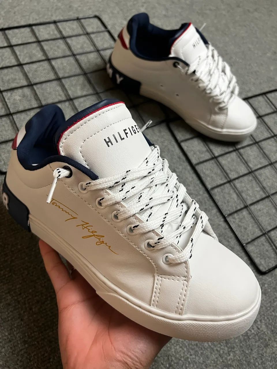 Tênis Tommy Hilfiger Branco masculino - Foto 3