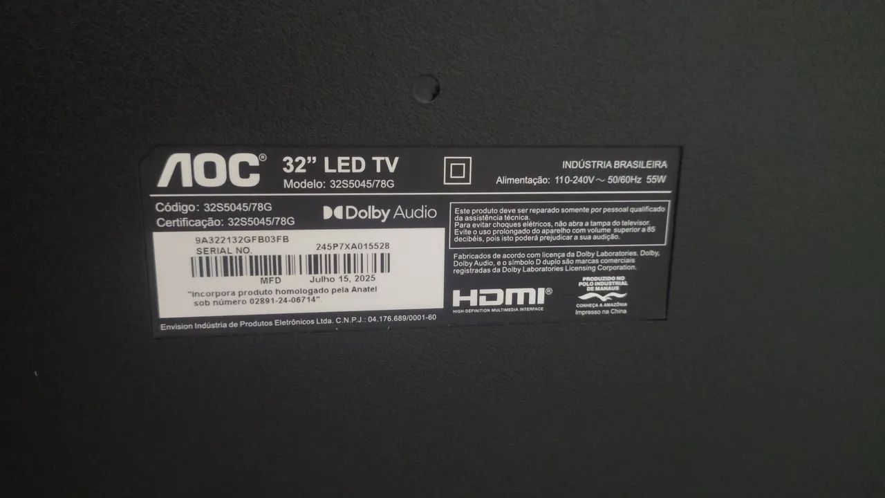 Televisão quebrada!smart Roku 32 polegadas  - Foto 3