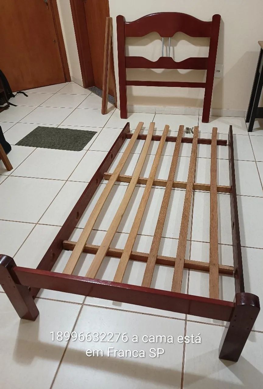 Cama solteiro madeira maciça - Foto 3