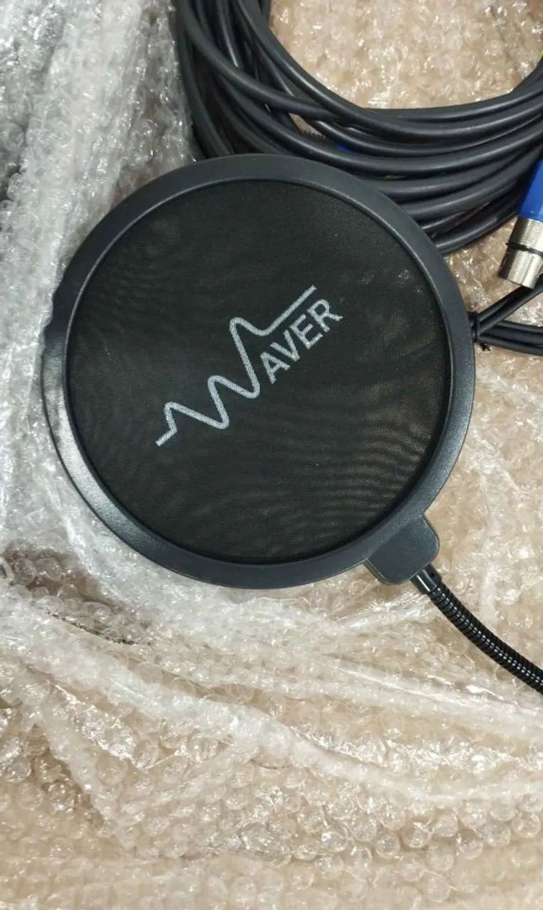 Kit Microfone Condensador AT2020 + Interface de Áudio + Pop Filter  - Foto 4