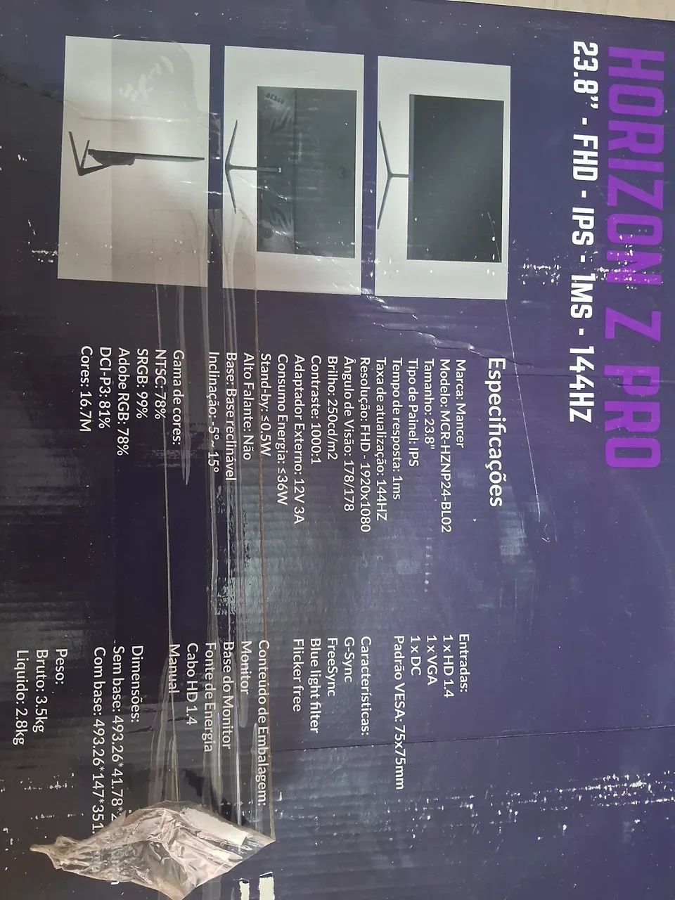 Monitor Horizon Pro 144hz - Foto 3