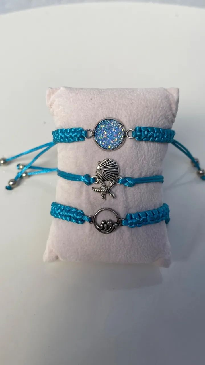 Kit pulseira macrame