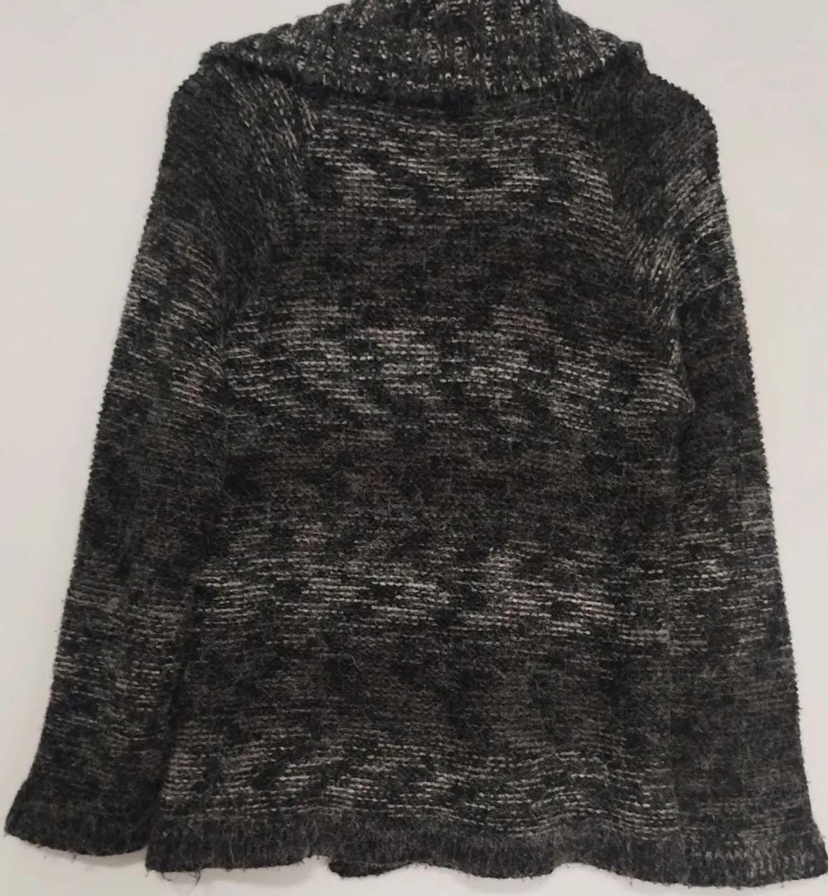 Casaco feminino cinza e preto -  M - Foto 2
