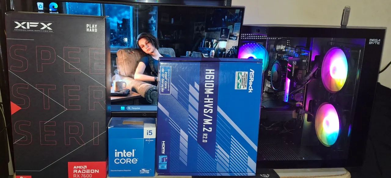 Pc Gamer i5 12400f/ RX 7600 - Foto 2