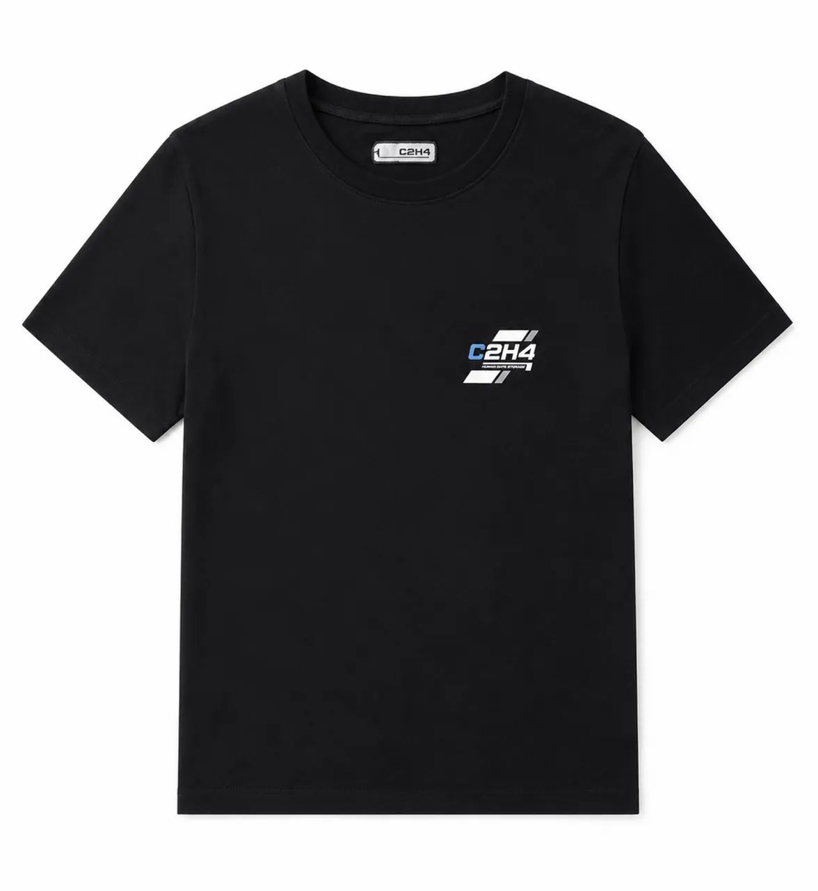 camiseta c2h4 preta pp oversized