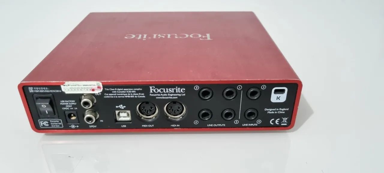 Scarlett Focusrite 6i6 - Equipamentos e Acessórios de Som - Jardim