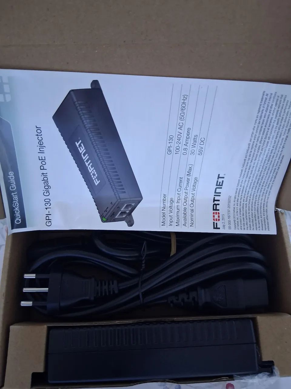 Fonte PoE Fortinet