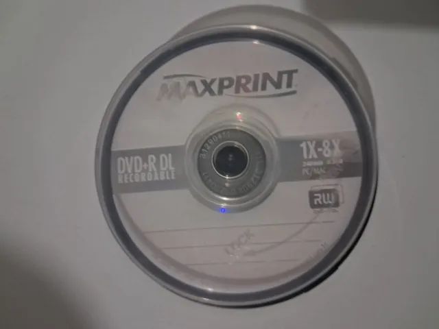 DVD+R Maxprint Dual Layer 8.5gb (7 unidades restantes)