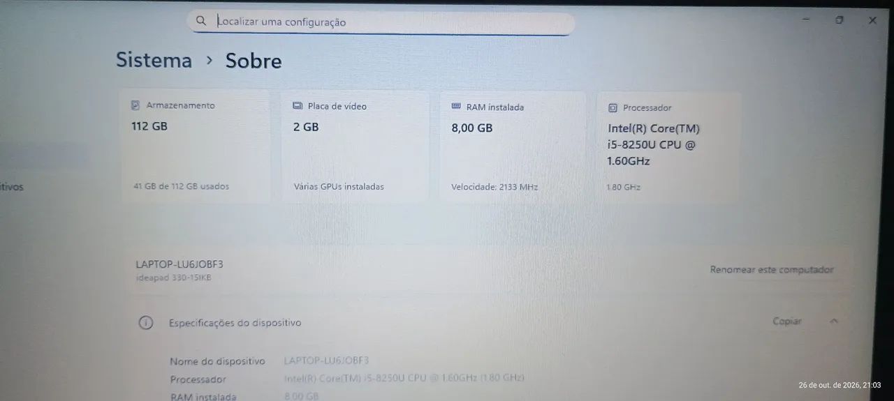 Notebook Lenovo ideapad 330 - Foto 5