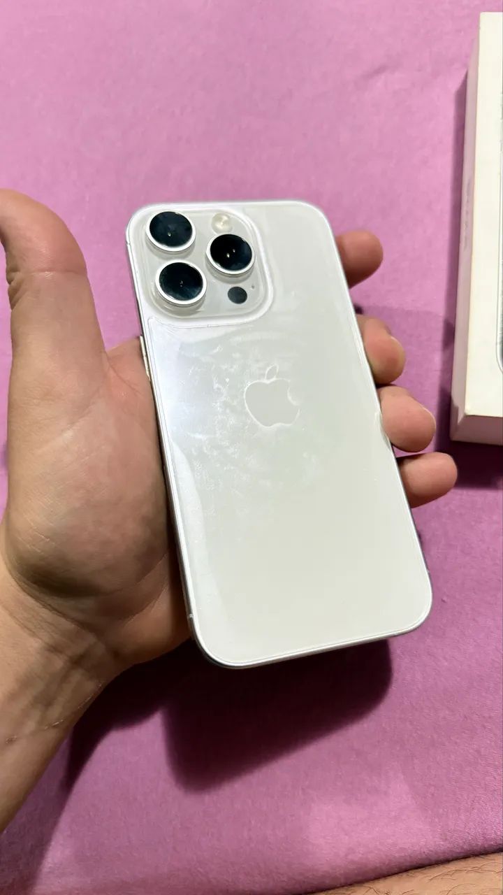 iPhone 16 Pro 128gb white Titanium bateria em 89% - Foto 5