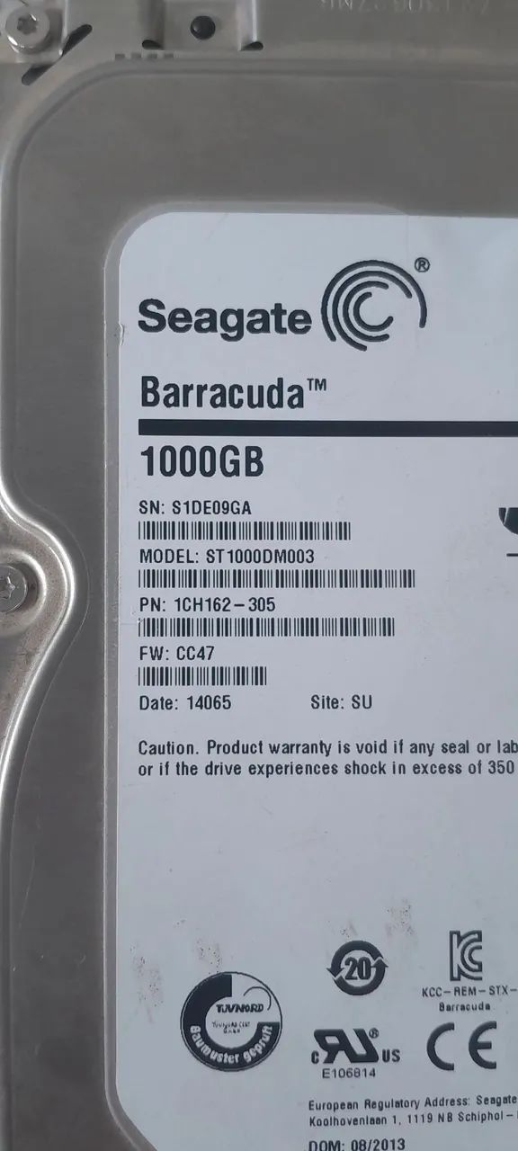 HD SEAGATE BARRACUDA 1TB