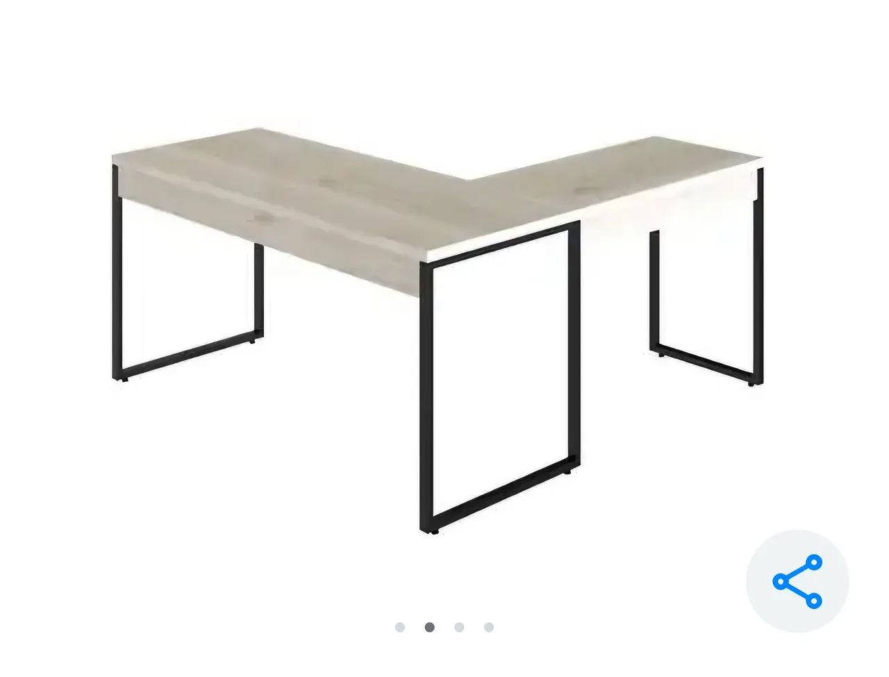 Mesa de escritório em formato de L
