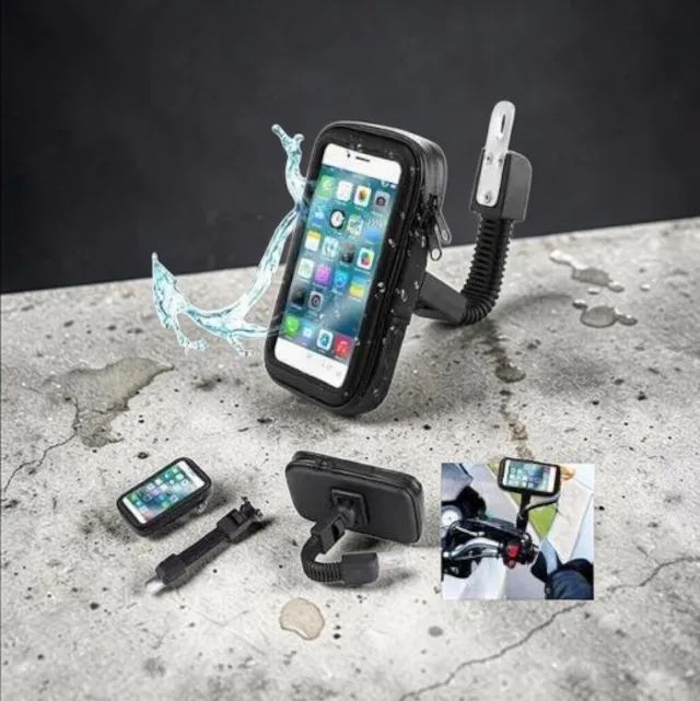 Suporte Celular Bike e Moto com Capa Protetora