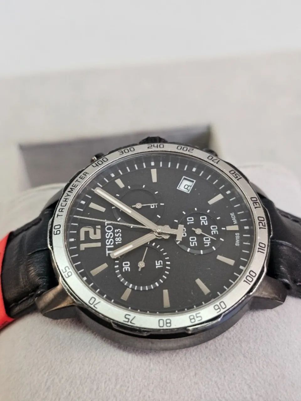Relógio Tissot Original Cronógrafo revisado pilha e pulseira nova - Foto 2
