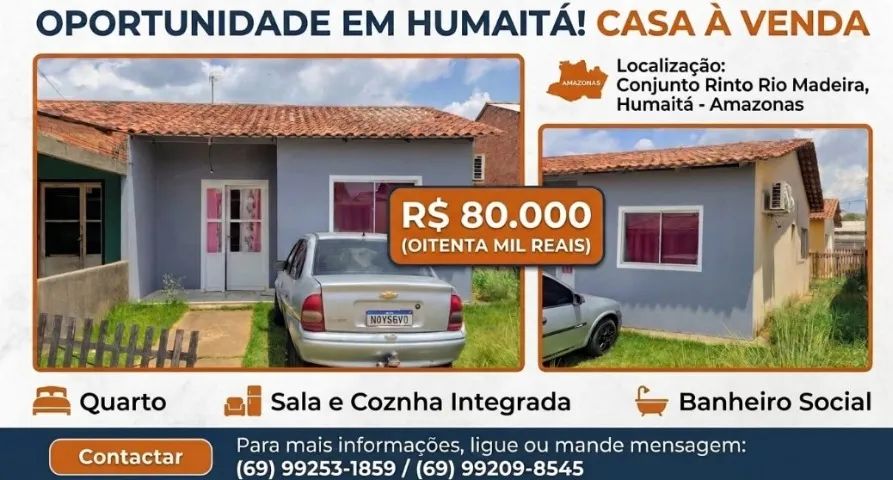 CASA A VENDA NO CONJUNTO RIO MADEIRA - HUMAITÁ AMAZONAS - Foto 4