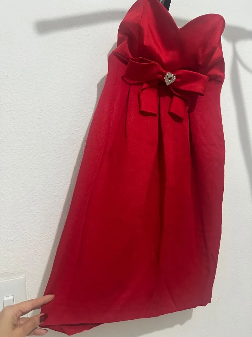 Vestido de festa curto vermelho - Foto 3