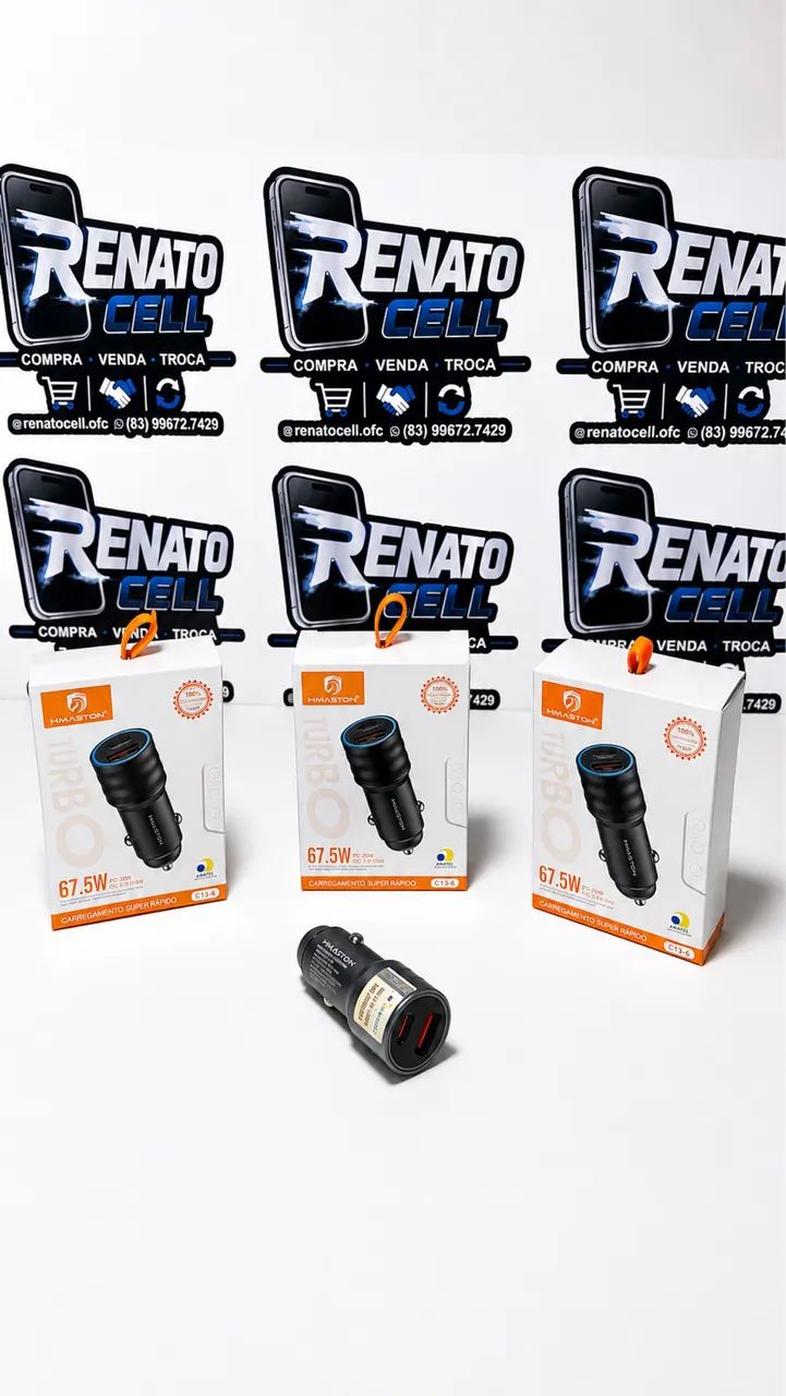 Carregador veicular turbo 