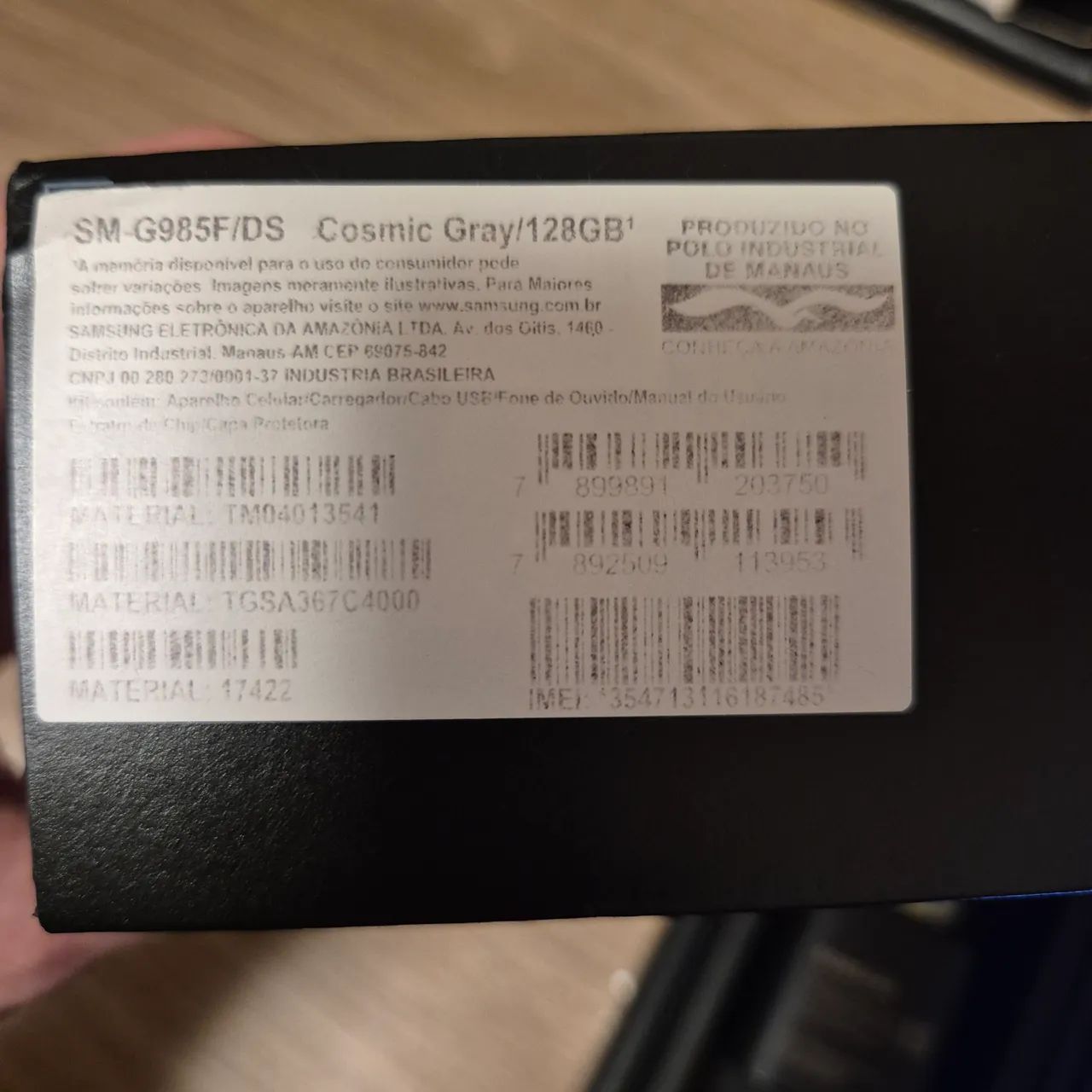 Samsung S20+ (possui defeito na tela)