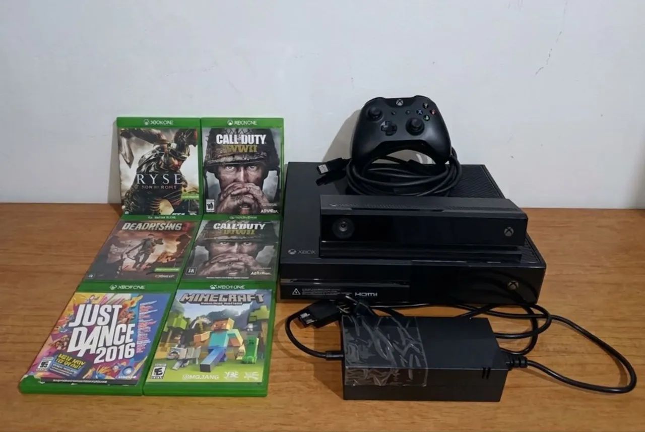 Xbox One com Kinect e 6 Jogos