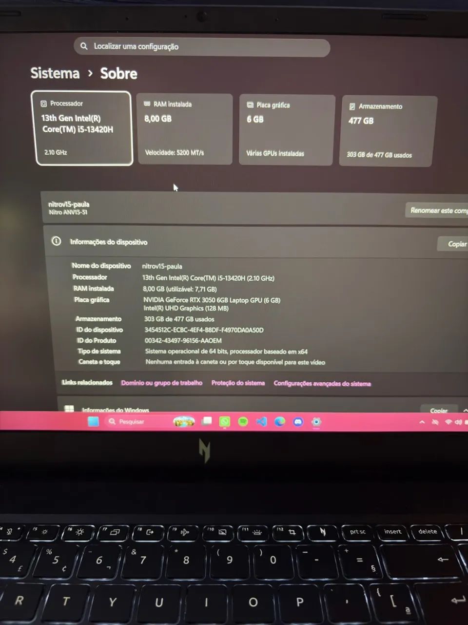 NOTEBOOK NITRO V15  - Foto 2