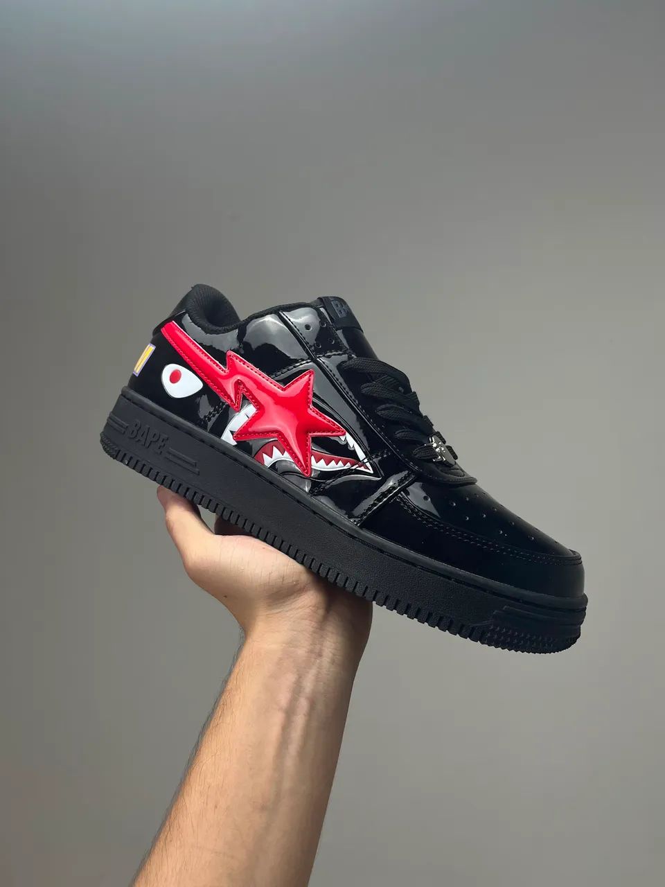 Tênis Preto - Bape Sta Low Black Shark 