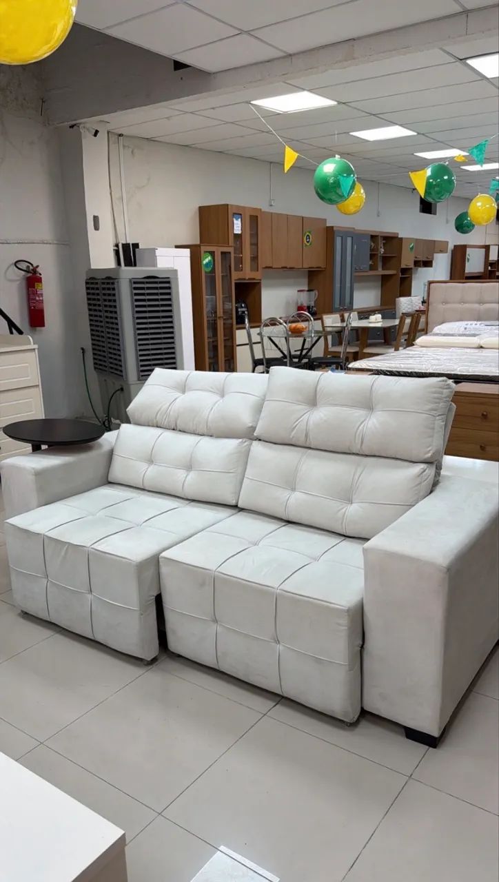 Sofá Retrátil e Reclinável Lisboa (Jolie) 02 Lugares - Entrega Imediata - Foto 5