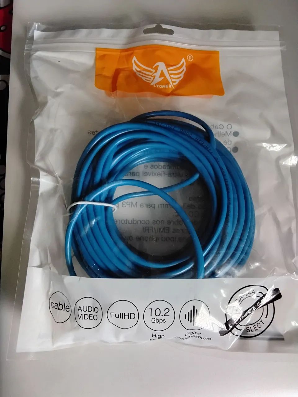 Cabo de Rede RJ45 Cat5 15Metros montado Alta velocidade - Foto 5