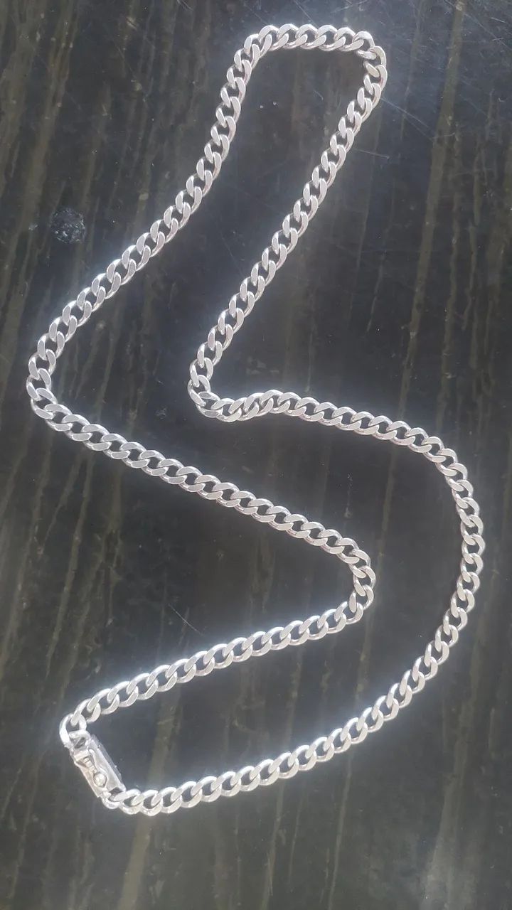 CORDÃO PRATA 925K MACIÇO 44.5 GRAMAS.