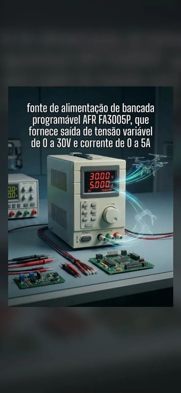 Fonte de alimentação de bancada 