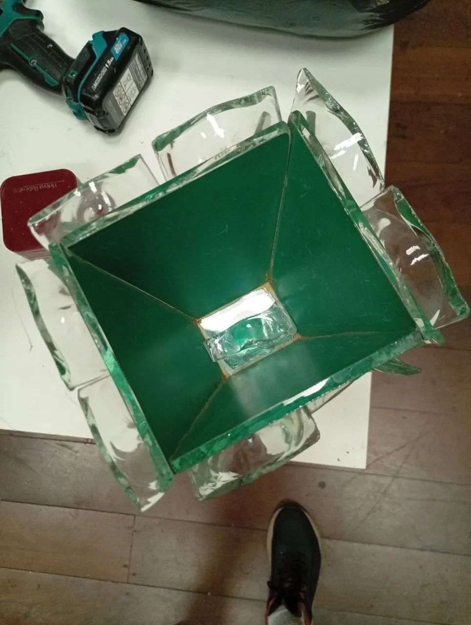 Vaso de vidro retrô  - Foto 3