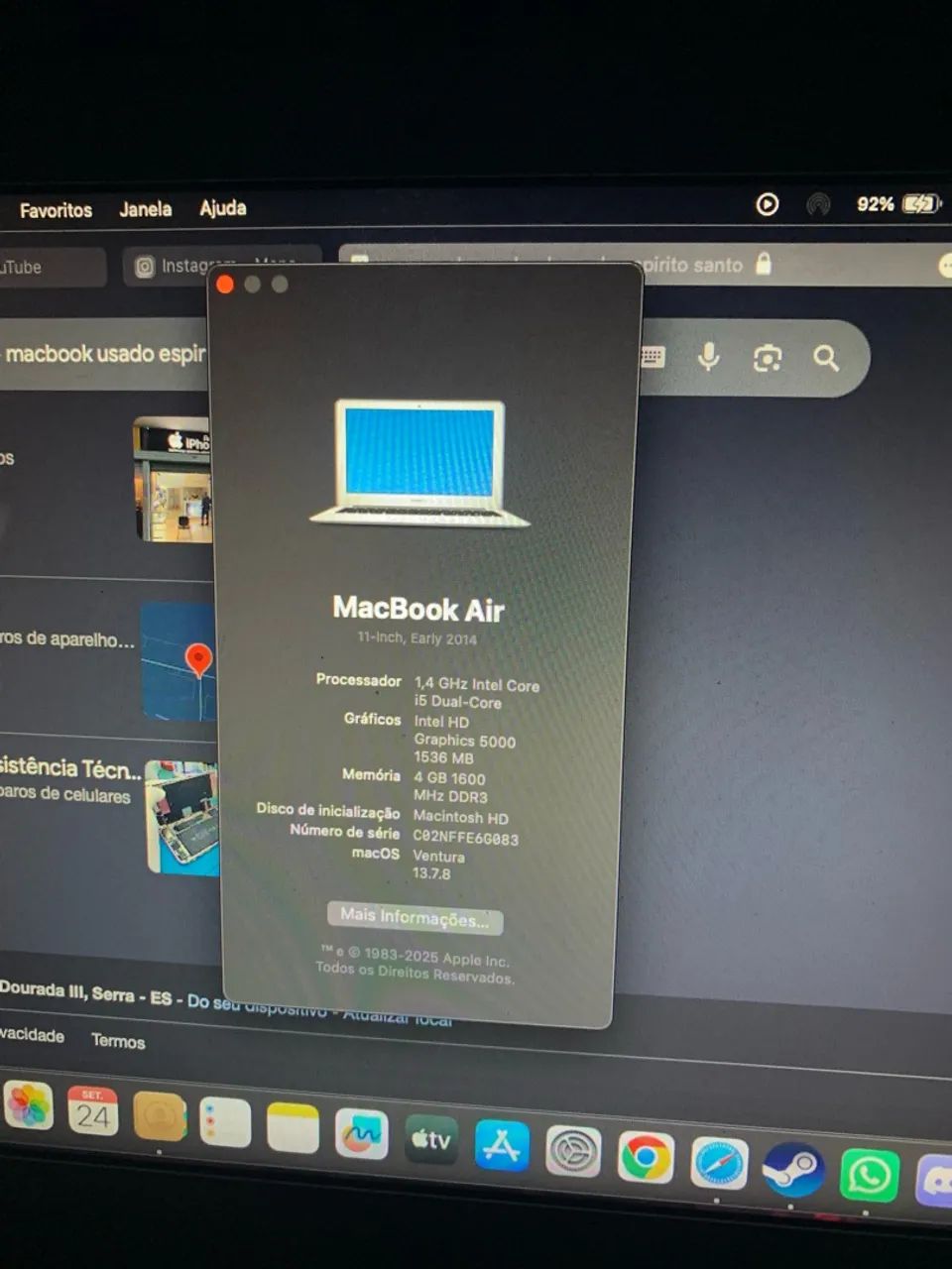 MacBook Air 11 - pra sair rápido